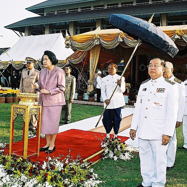 สมเด็จพระเจ้าพี่นางเธอเจ้าฟ้ากัลยาณิวัฒนากรมหลวงนราธิวาสราชนครินทร์เสด็จฯแทนพระองค์ทรงประกอบพิธีเททองหล่อพระรูป ภาพที่ 3