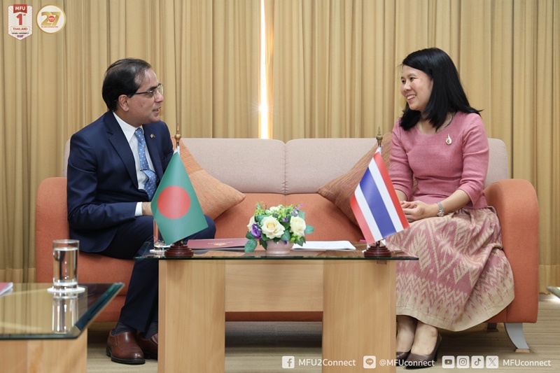 มฟล. ต้อนรับเอกอัครราชทูตบังกลาเทศ หารือความร่วมมือทางวิชาการ-วิจัย พร้อมพบปะนักศึกษาบังกลาเทศ